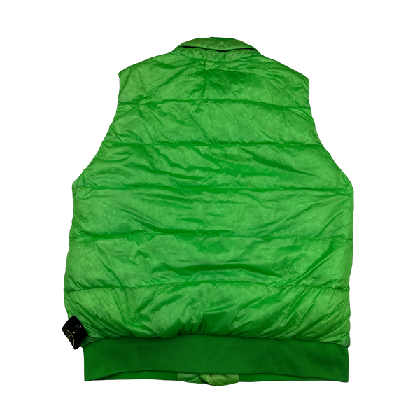 Stone Island 2012 Green Garment Dyed 30th Anniversary Down Filled Gilet - XXL