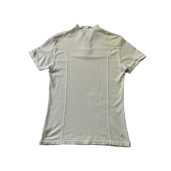 Ma Strum White Cotton Polo Shirt - Small