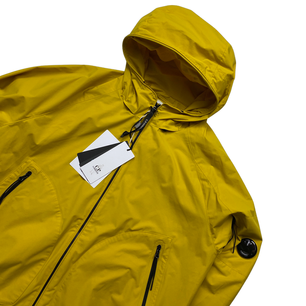 CP Company Yellow Hooded Pro Tek Jacket - Large