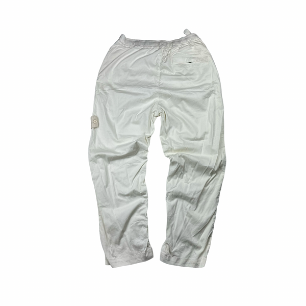 Stone Island 2022 White Ghost Cargo RE T Trousers - Small