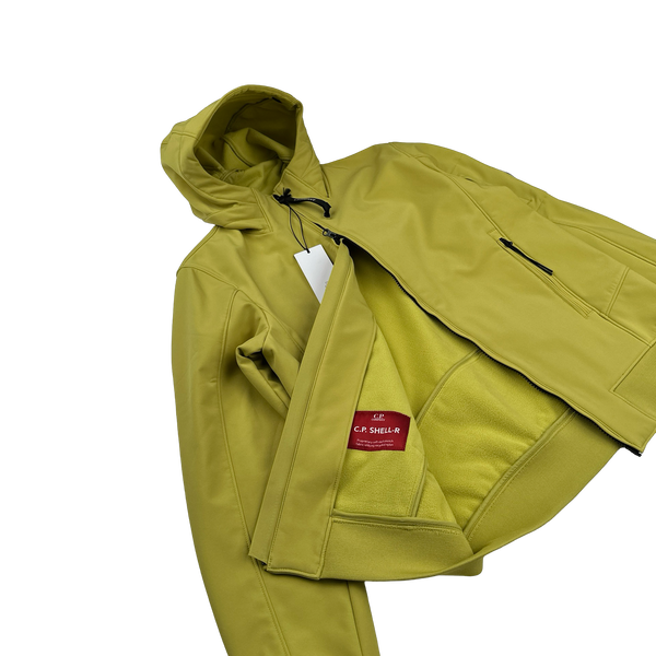 CP Company Chartreuse Soft Shell R Jacket - Small