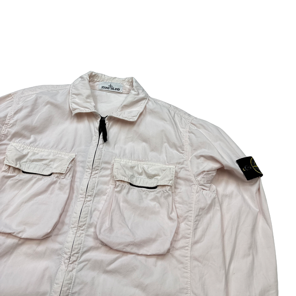 Stone Island 2022 Rose Pink Double Pocket Overshirt - Medium