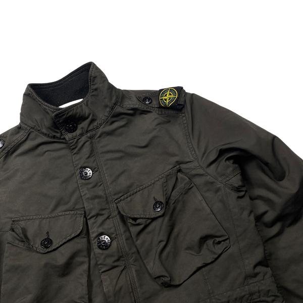 Stone Island Brown Shoulder Badge Field Jacket - Large