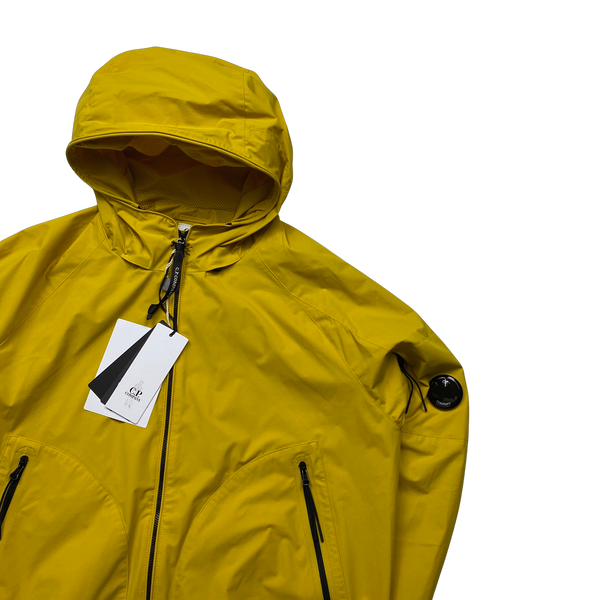 CP Company Yellow Hooded Pro Tek Jacket - Large