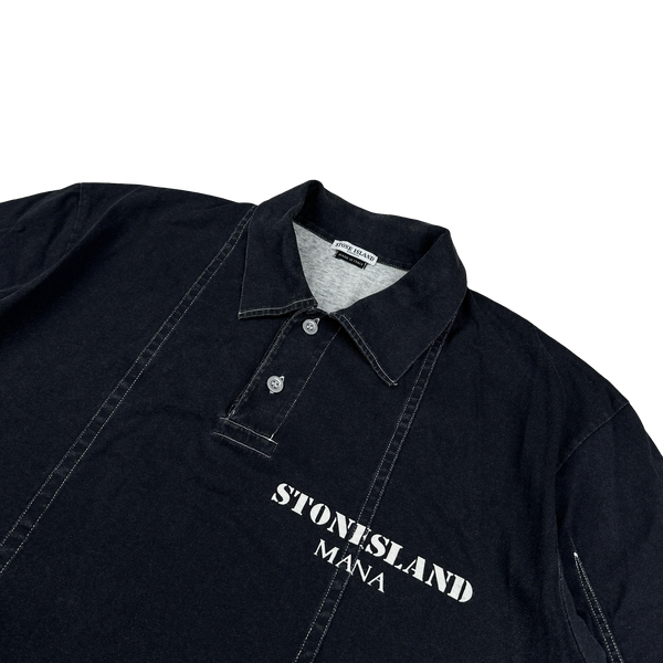 Stone Island Vintage 2000s Marina Cotton Polo Shirt - XL