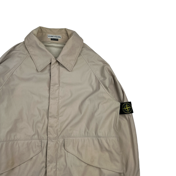 Stone Island 1997 Vintage Tan Nylam Jacket - Medium