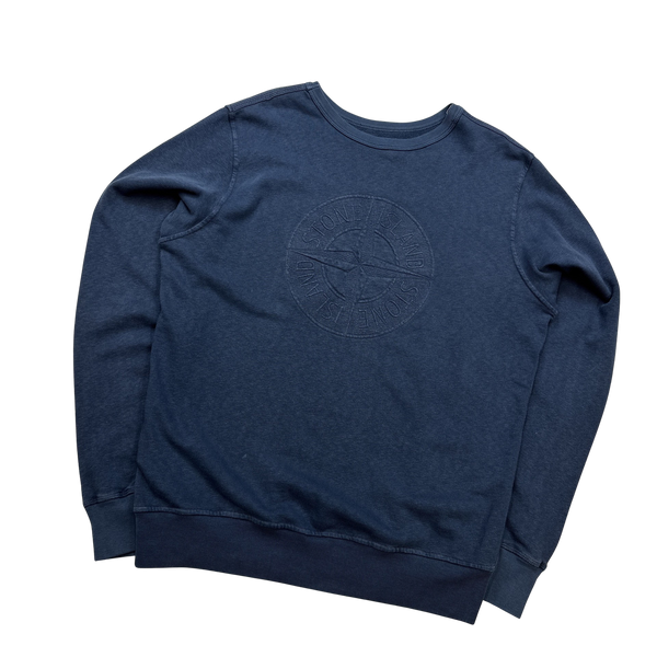 Stone island hotsell double front sweatshirt