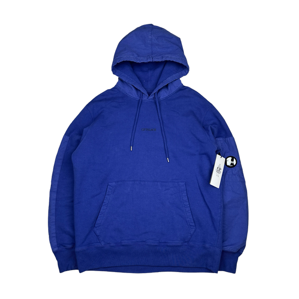 CP Company x Palace Blue Spellout Lens Viewer Hoodie - Large