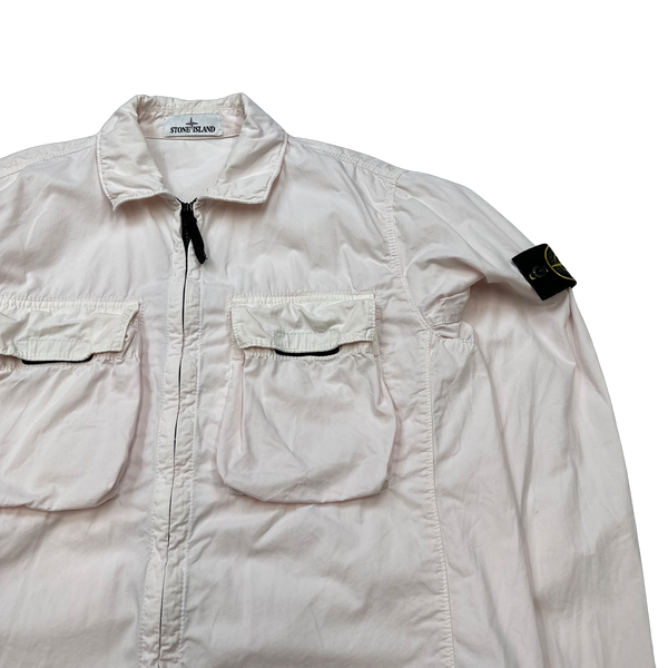 Stone Island 2022 Rose Pink Double Pocket Overshirt - Medium