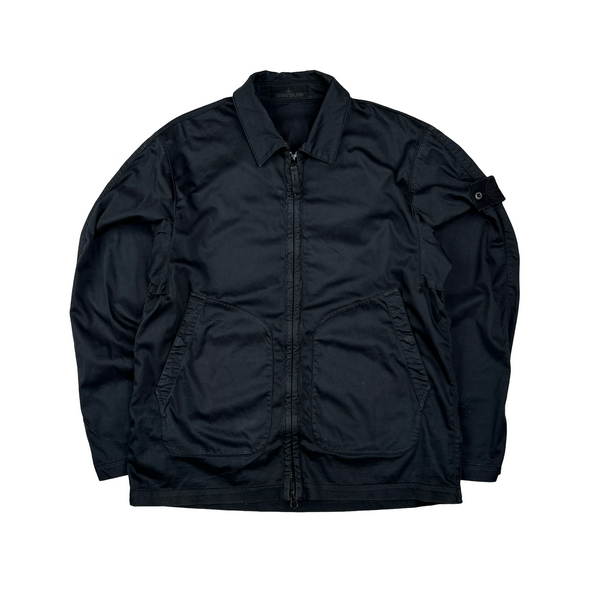 Stone Island 2022 Black Ghost Cotton Overshirt - Medium