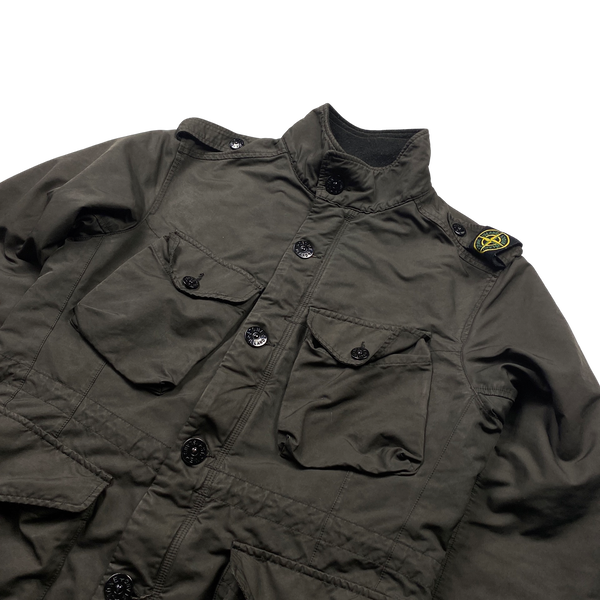 Stone Island Brown Shoulder Badge Field Jacket - Large