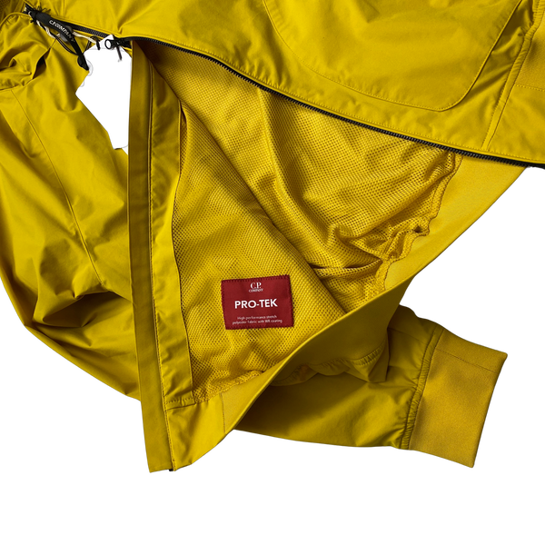 CP Company Yellow Hooded Pro Tek Jacket - Large