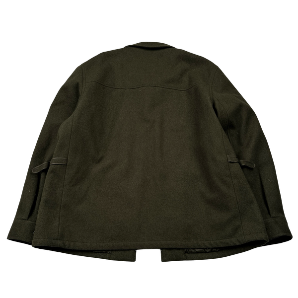 Ralph Lauren 2004 Khaki Wool Quilted Lined Harrington - XL