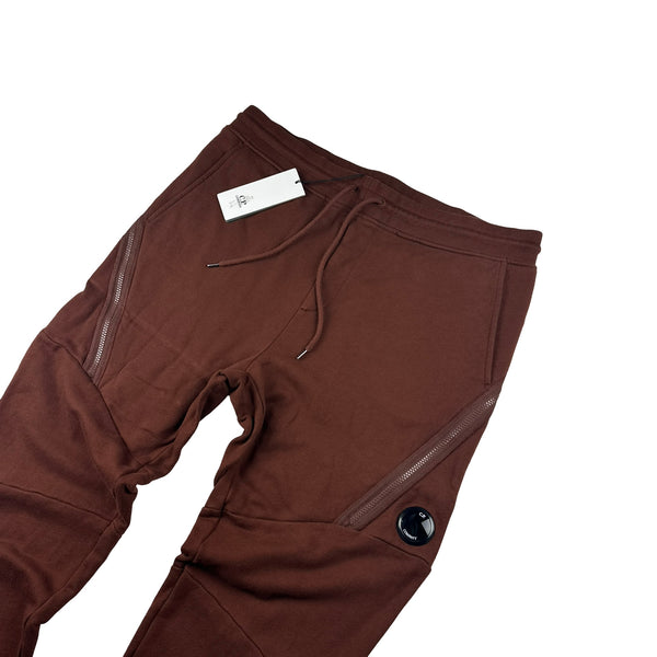 CP Company Brown Diagonal Raised Fleece Sweatpants - XXL