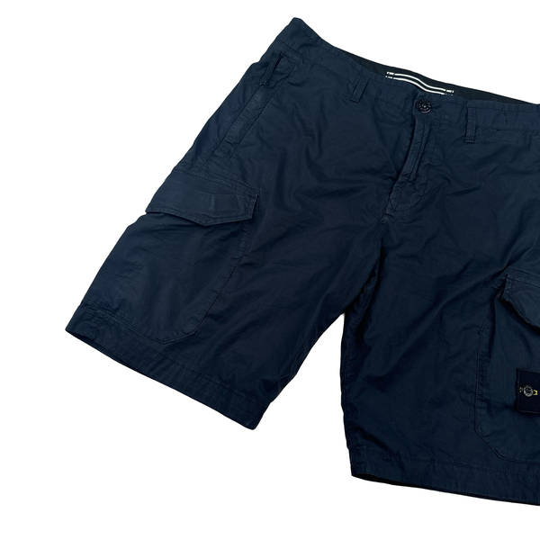 Stone Island 2020 Navy Cargo Shorts - Small