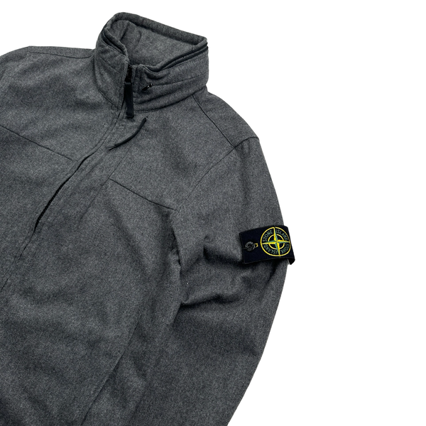 Stone Island 2014 Dark Grey Wool Overshirt - Small