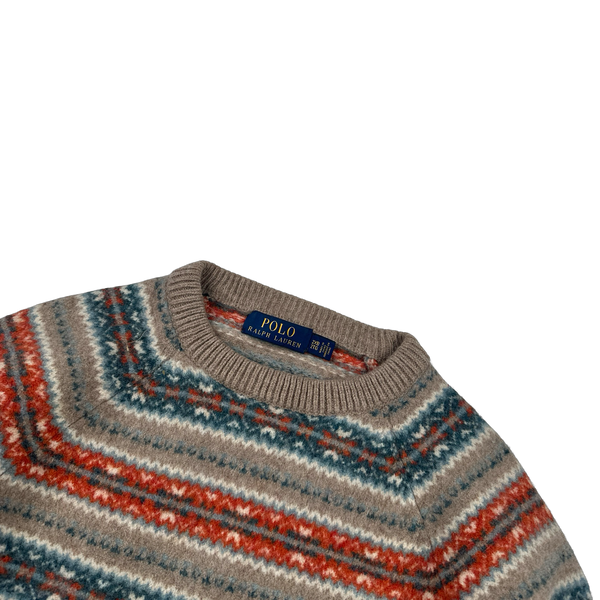 Ralph Lauren Wool Knit Folk Style Jumper - XS