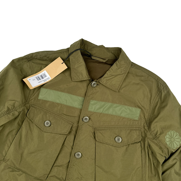 Ten C Khaki Lightweight Multi Pocket Tempest Shield Overshirt Jacket - Large