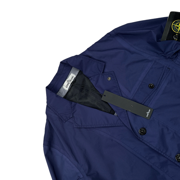 Stone Island 2014 Navy Garment Dyed Performance Rip Stop Jacket - Large