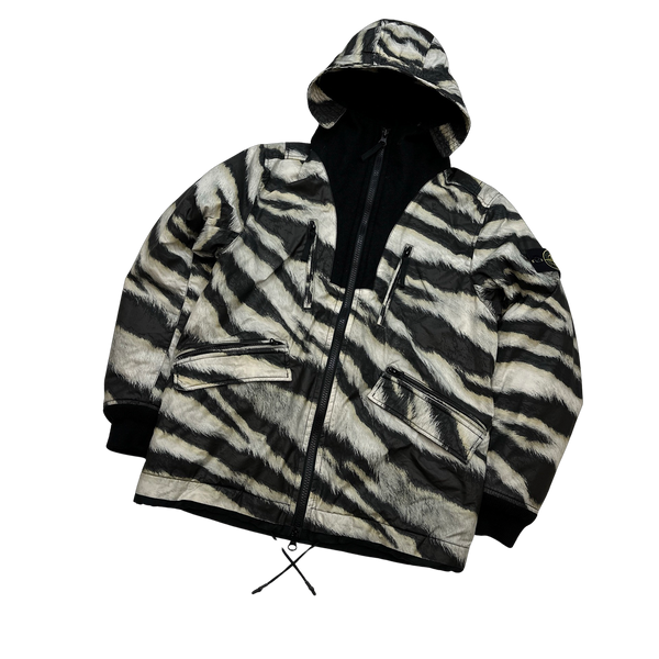 Stone Island 2018 White Tiger Camo 50 Fili Primaloft Jacket