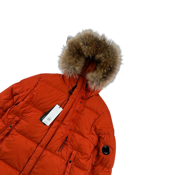 CP Company Orange 50 Fili Down Filled Puffer Jacket - Large