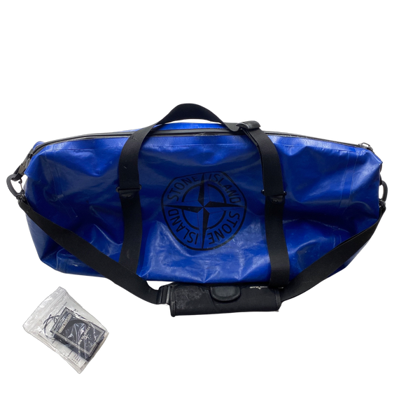 Stone Island Blue PVC Duffle Bag