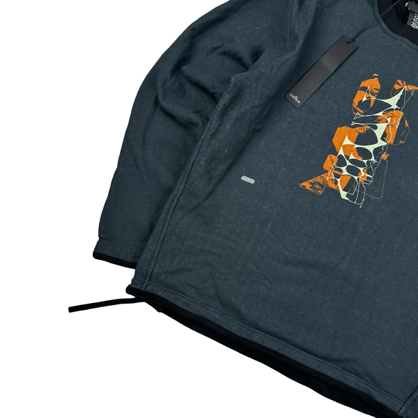 Stone Island 2022 Shadow Project Graphic Print Soft Cotton Crewneck - Small
