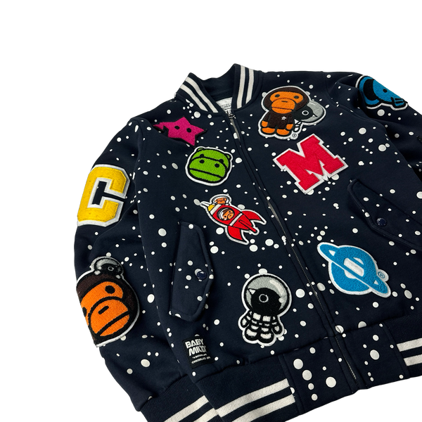 BAPE Baby Milo Varsity Space Patch Jumper - Small