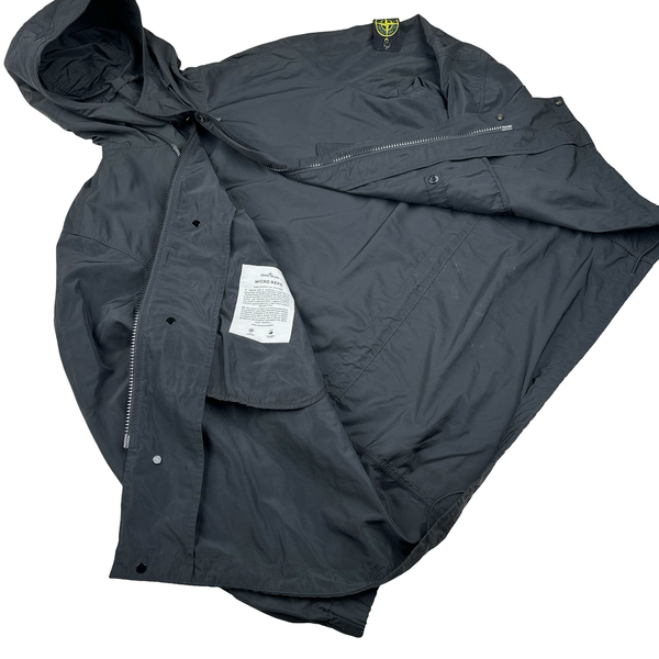 Stone Island 2018 Black Micro Reps Parka Jacket - XL