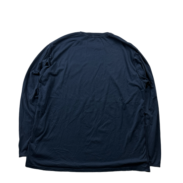 Stone Island Navy Cotton Long Sleeve T Shirt - 3XL
