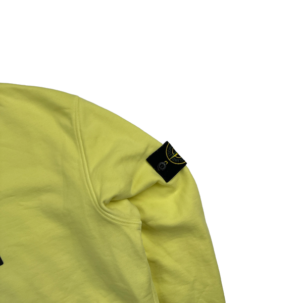 Stone Island 2020 Yellow Cotton Sweatshirt - Small