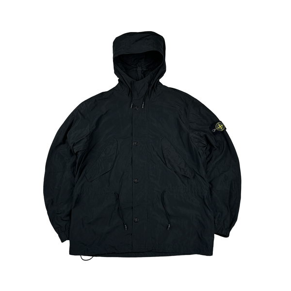 Stone Island 2018 Black Micro Reps Parka Jacket - XL