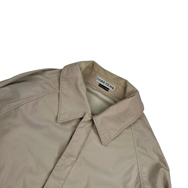 Stone Island 1997 Vintage Tan Nylam Jacket - Medium