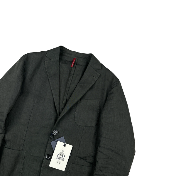 CP Company Charcoal Grey Lino Flax Vanguard Blazer - XL