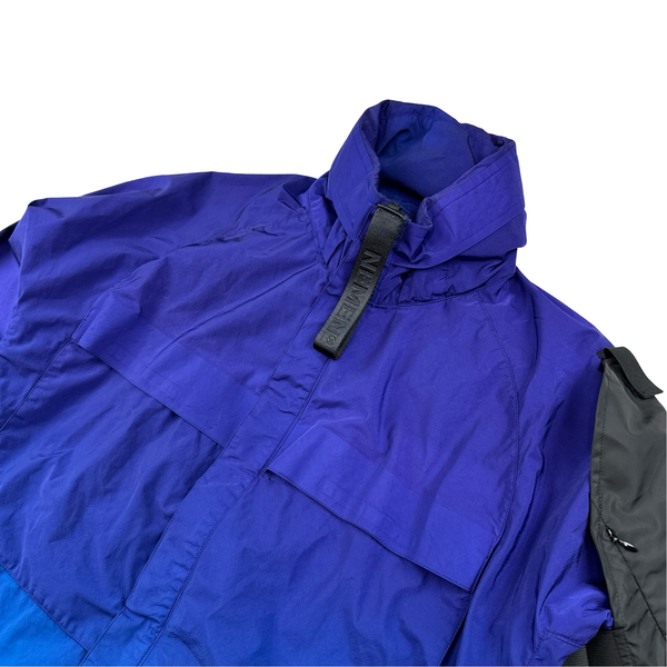 Nemen Nylon Shell Ombre Hooded Windbreaker Jacket - Medium