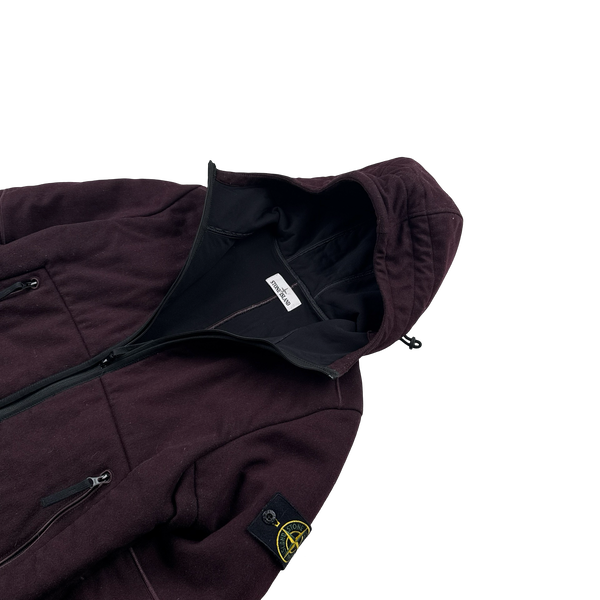 Stone Island Burgundy Panno R 4L Stretch Jacket - Small