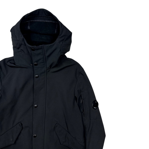 CP Company Black Fleece Lined Fishtail Soft Shell Parka - Large – Mat's ...