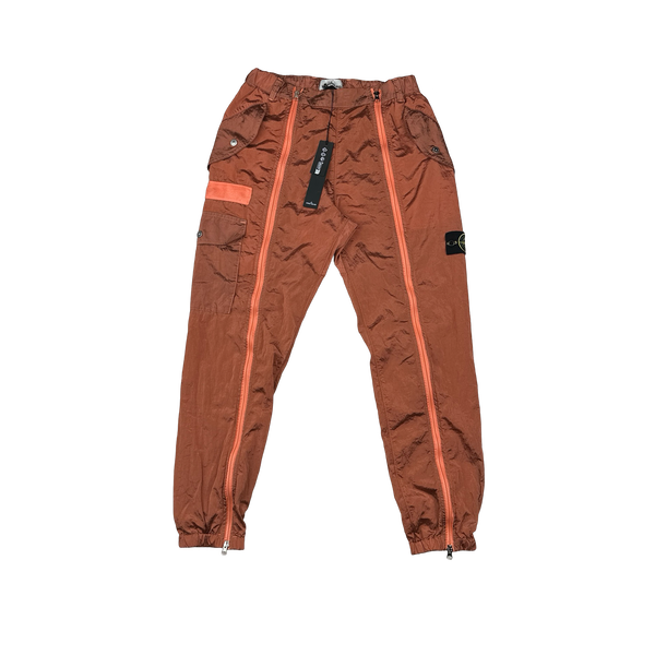 Stone Island 2022 Nylon Metal Rust Zipped Flight Cargo Trousers - 30"