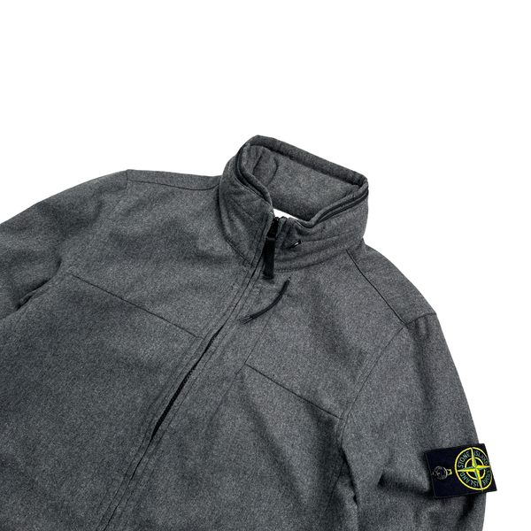 Stone Island 2014 Dark Grey Wool Overshirt - Small