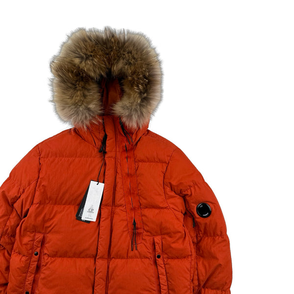 CP Company Orange 50 Fili Down Filled Puffer Jacket - Large