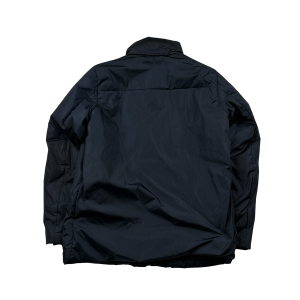 Prada Navy Nylon Black Label Padded Long Jacket - XL
