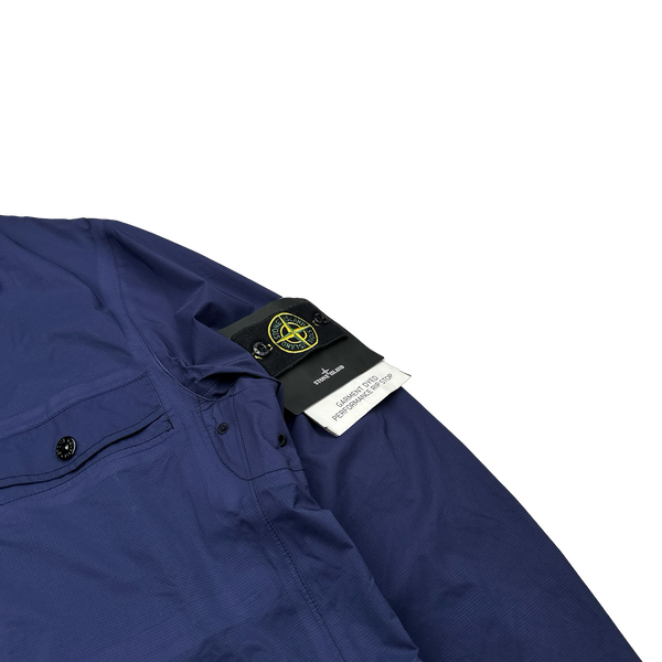 Stone Island 2014 Navy Garment Dyed Performance Rip Stop Jacket - Large