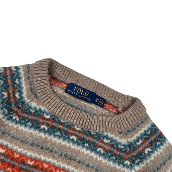 Ralph Lauren Wool Knit Folk Style Jumper - XS