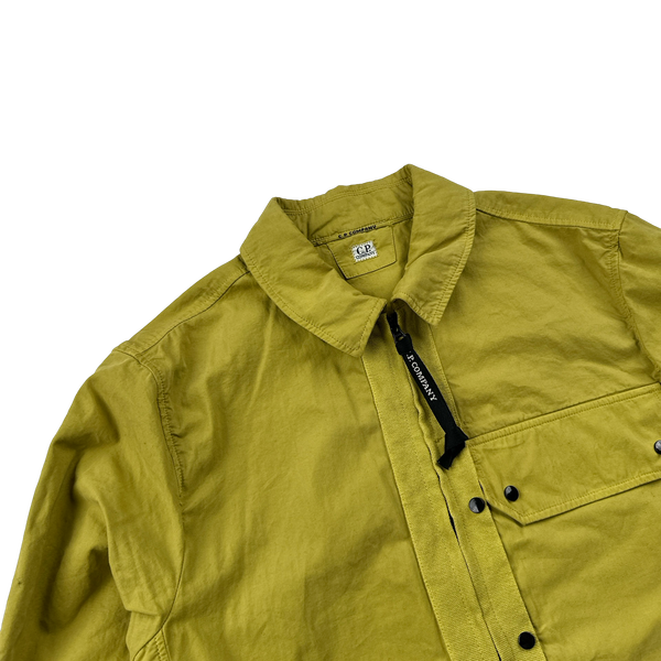 CP Company Yellow Cotton Lined Overshirt - XS