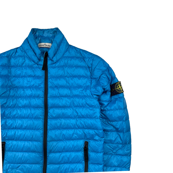 Stone Island 2013 Blue Micro Ripstop Down Jacket - Small