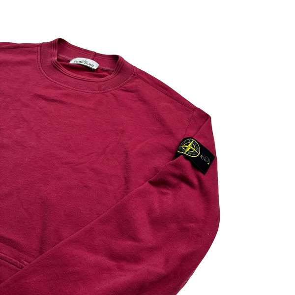 Stone Island 2016 Burgundy Pink Reflective Sweatshirt - Medium