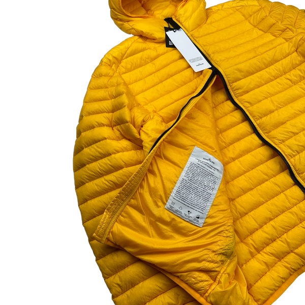 Stone Island Yellow Loom Woven R Nylon Down TC Puffer - XL