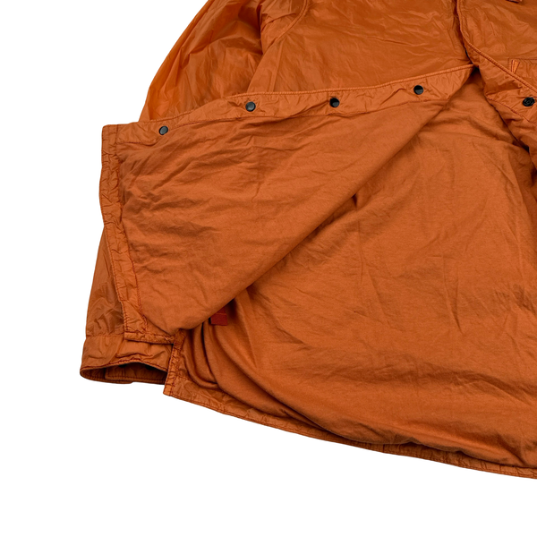 Stone Island 2023 Orange Micro Yarn Nylon Coach Overshirt - Small