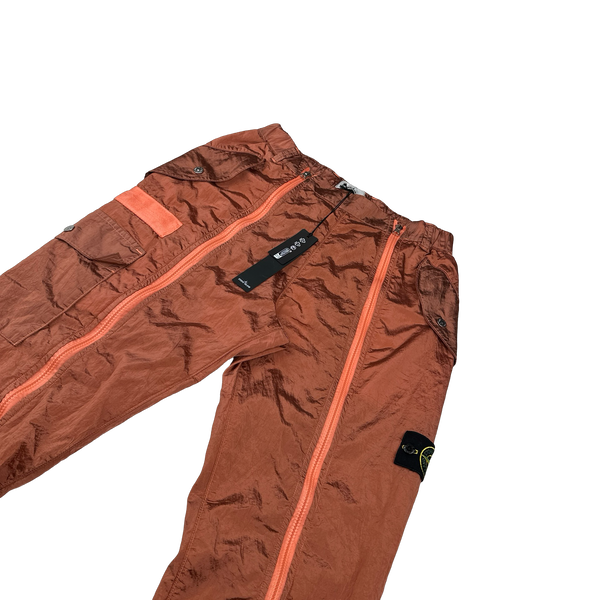 Stone Island 2022 Nylon Metal Rust Zipped Flight Cargo Trousers - 30"
