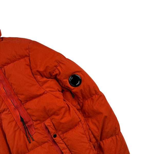 CP Company Orange 50 Fili Down Filled Puffer Jacket - Large